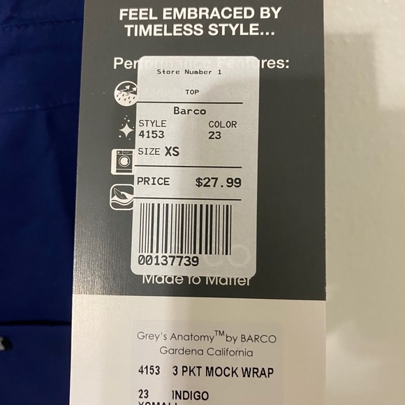 Grey’s Anatomy Scrub Top - Picture 3 of 4